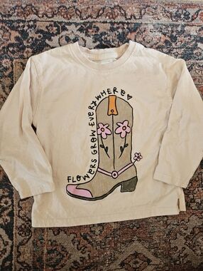 Zara Cowgirl Boot Shirt